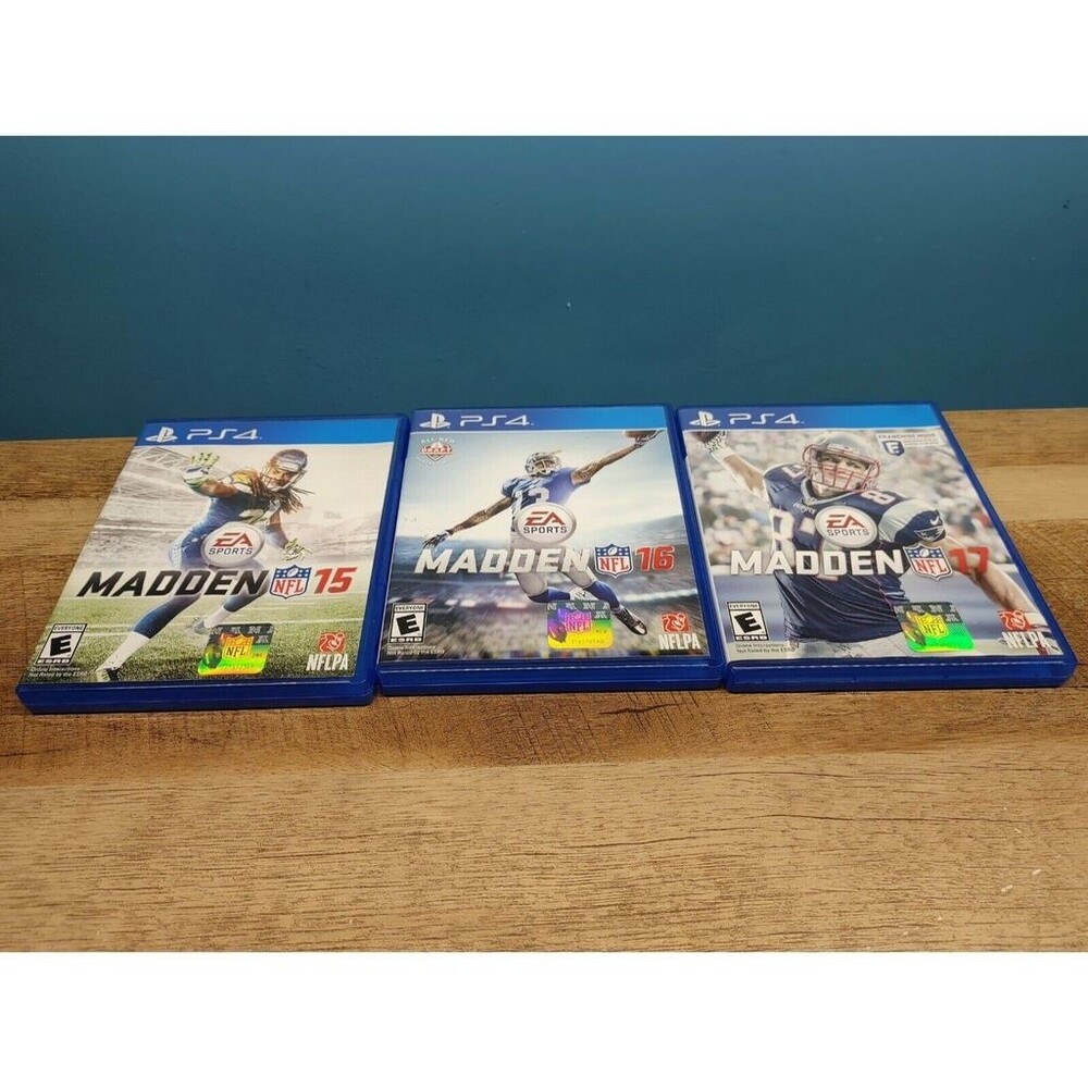 LOT 3 MADDEN NFL PS4 GAME TESTED